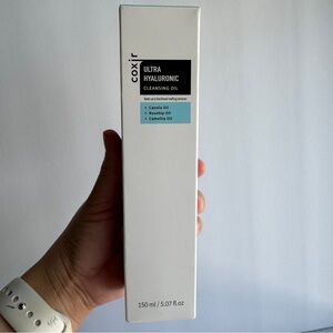 Coxir Ultra Hyaluronic Cleansing Oil. Korean Cleanser, Blackhead, Makeup Removal